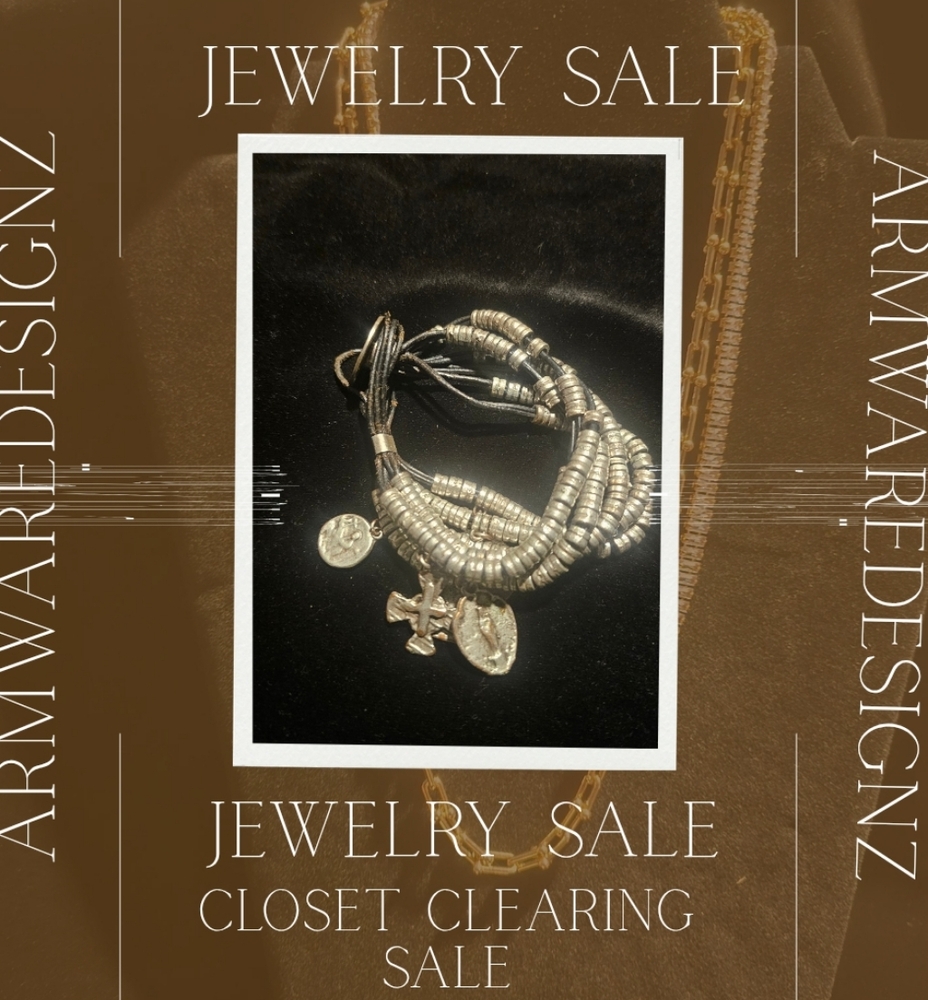 CLOSET CLEARING SALE Gothic Silver Bracelet Set
